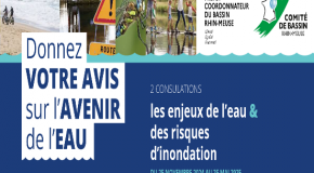 2 consultations – Les enjeux de l’eau & des risques d’inondation